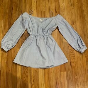 Superdown Pale Blue Long Sleeve Dress